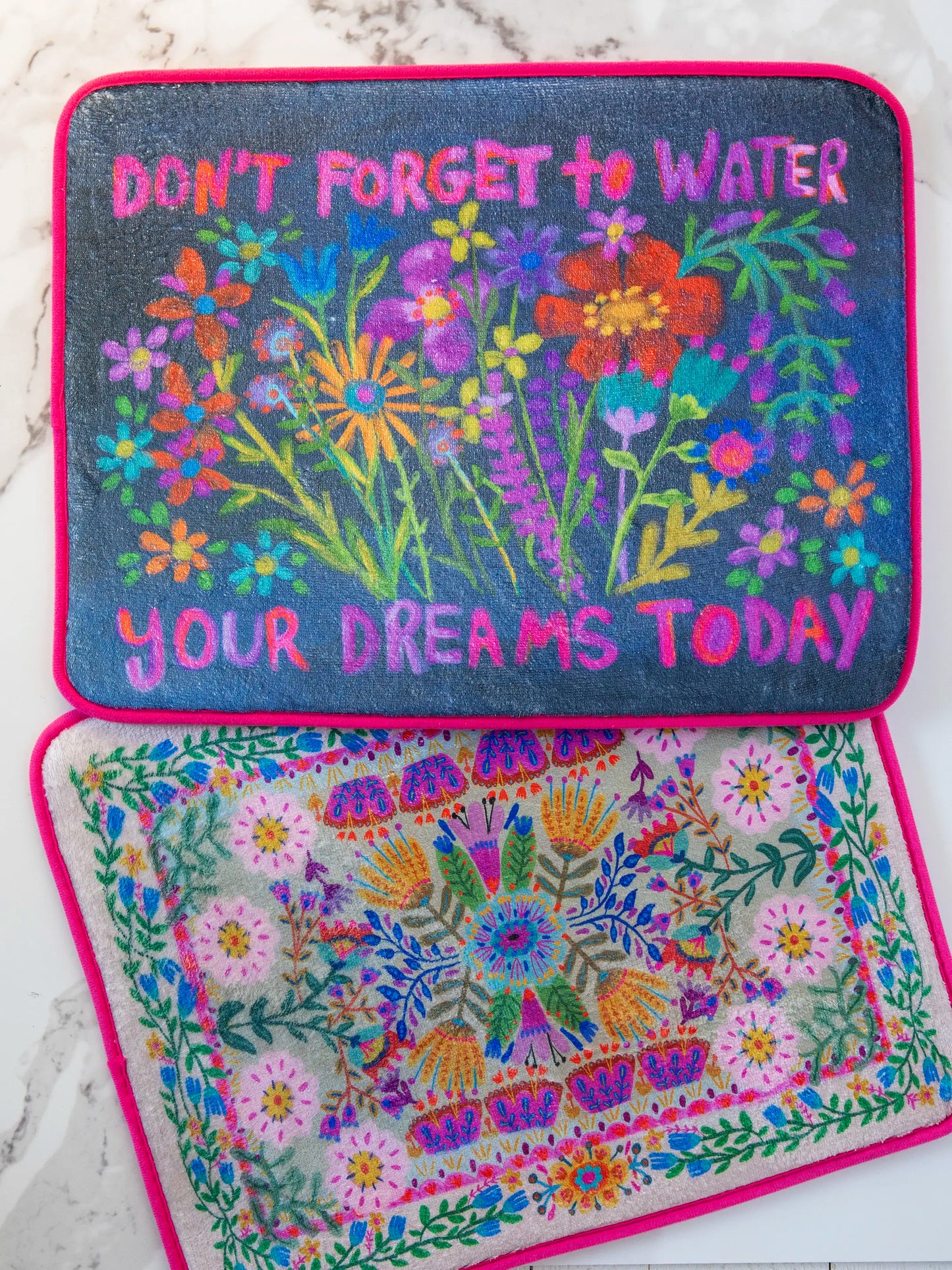 Reversible Dish Drying Mat - Don't Forget