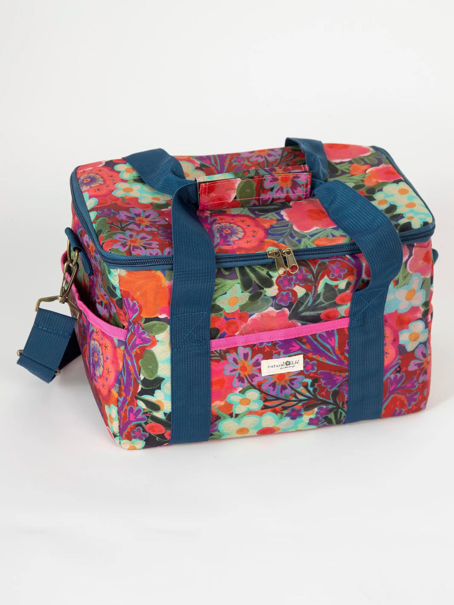 Cooler Tote - Pink Painted Garden