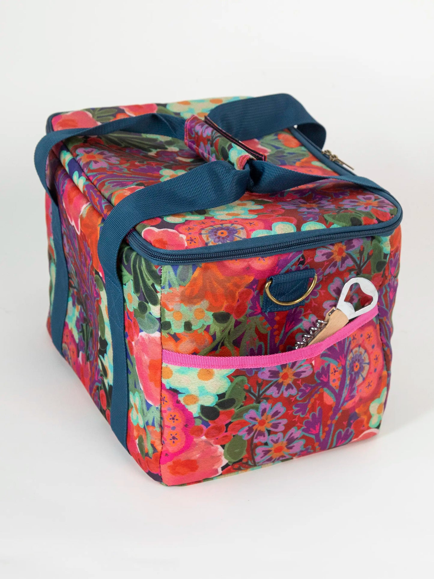 Cooler Tote - Pink Painted Garden