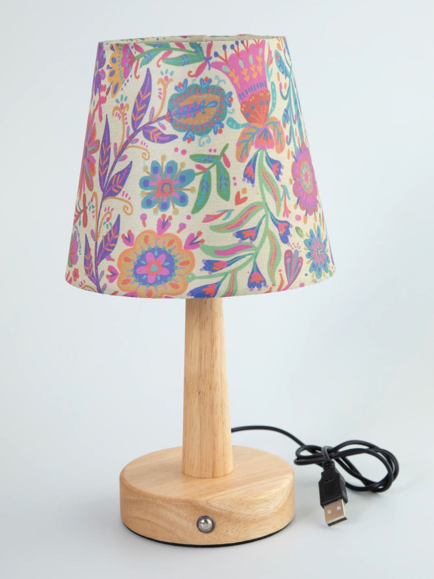 Touch Lamp - Rainbow Cream Floral