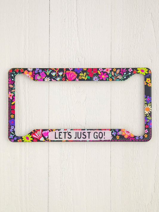 License Plate Frame - Let's Just Go