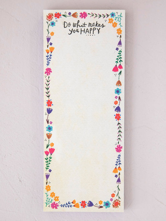 Magnetic List Pad - Makes You Happy