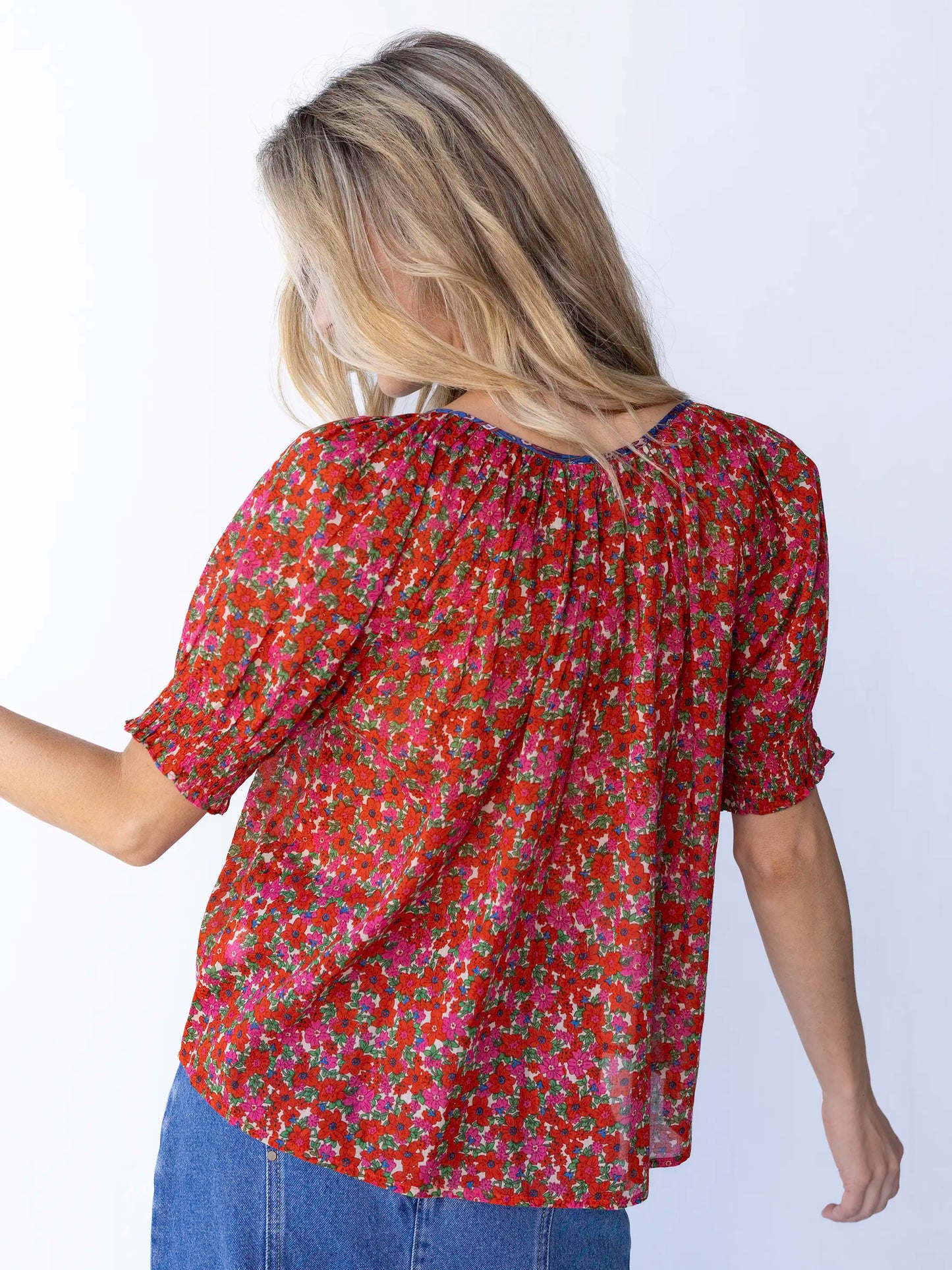 April Top - Red Pink Azaleas