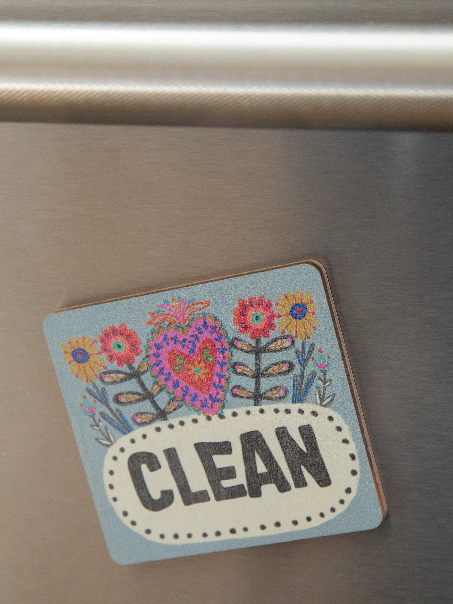 Double-sided Dishwasher Magnet - Heart