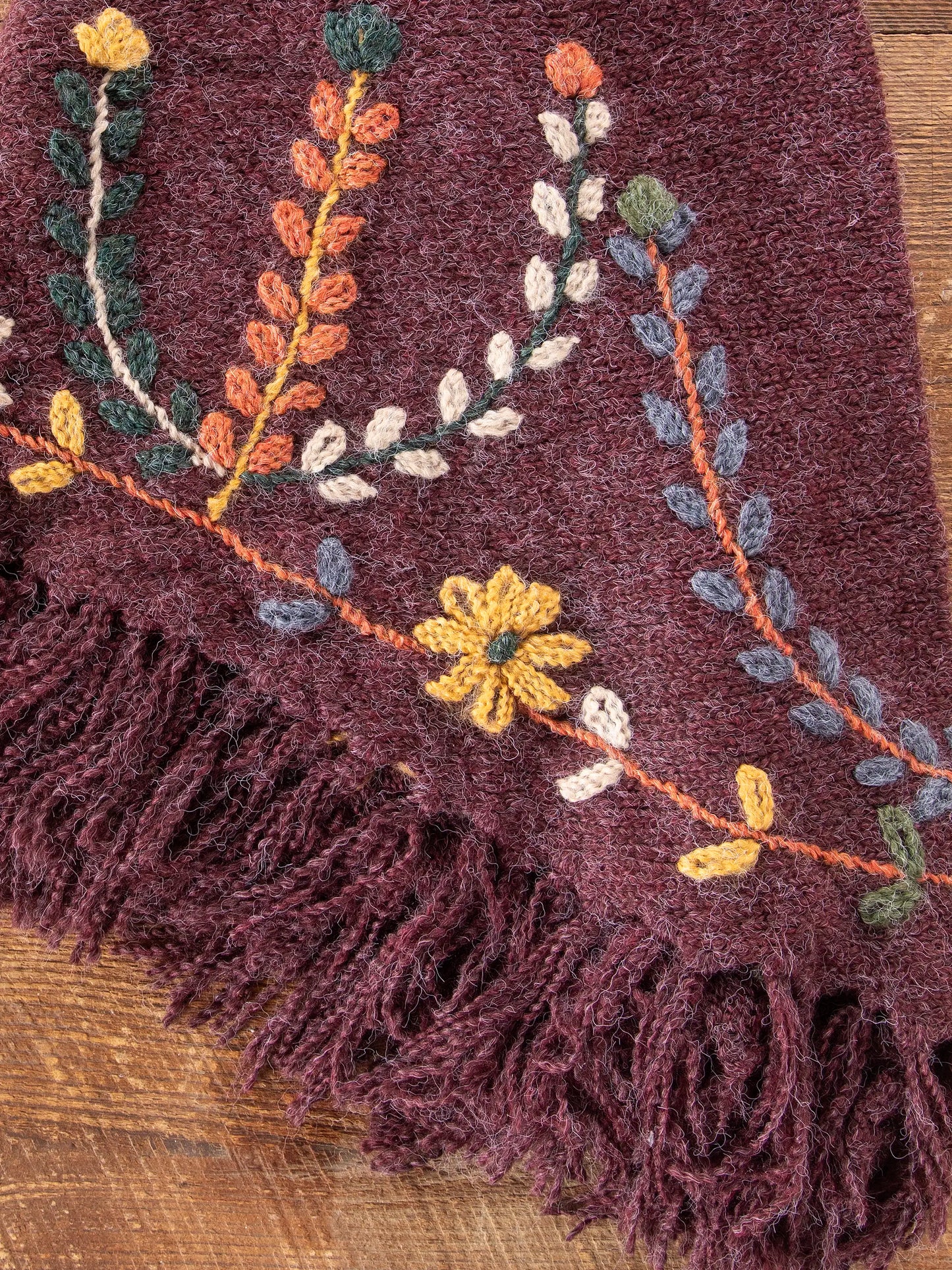 Peruvian Embroidered Shawl