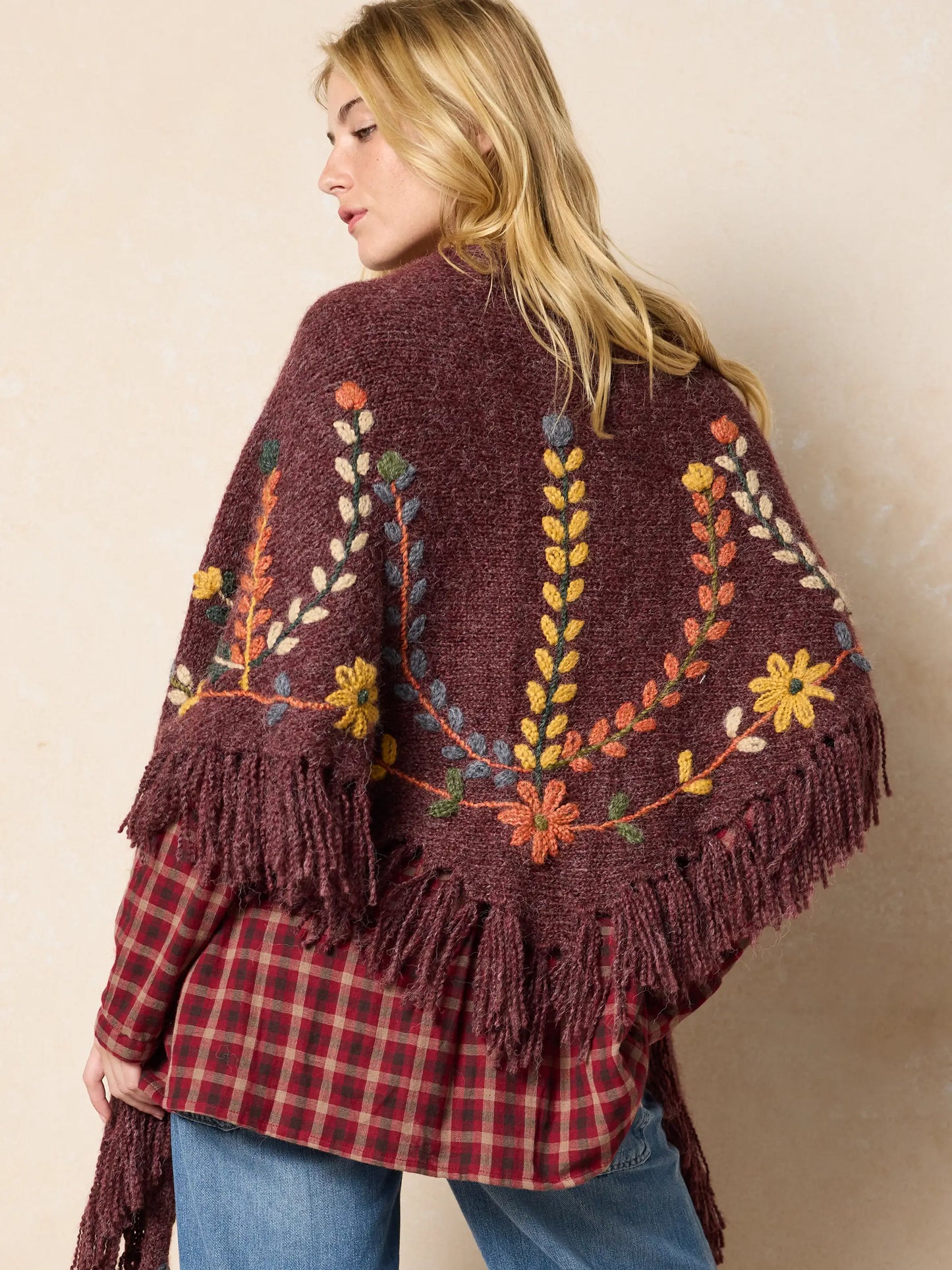 Peruvian Embroidered Shawl