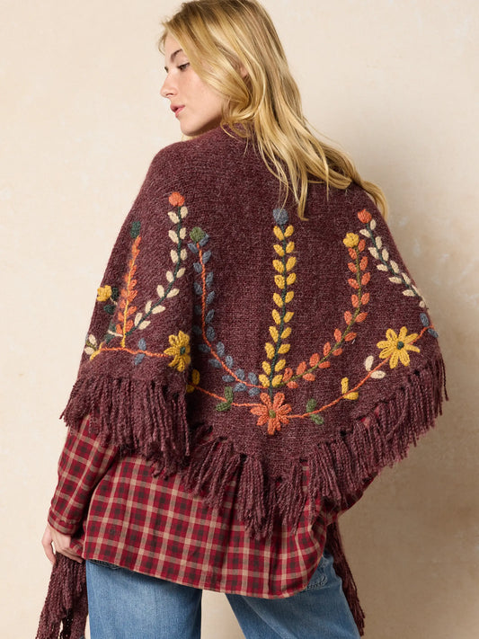 Peruvian Embroidered Shawl