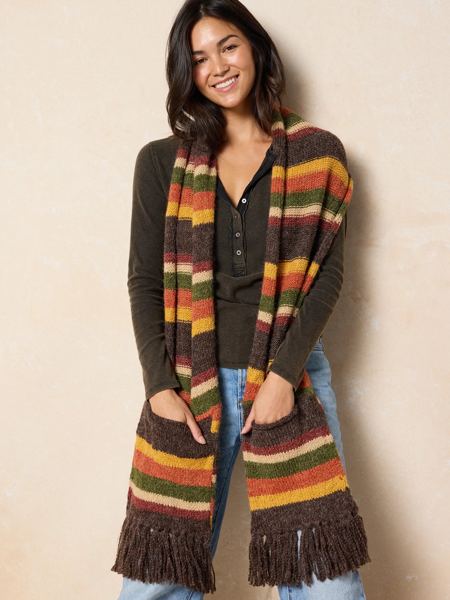 Peruvian Fringe Scarf