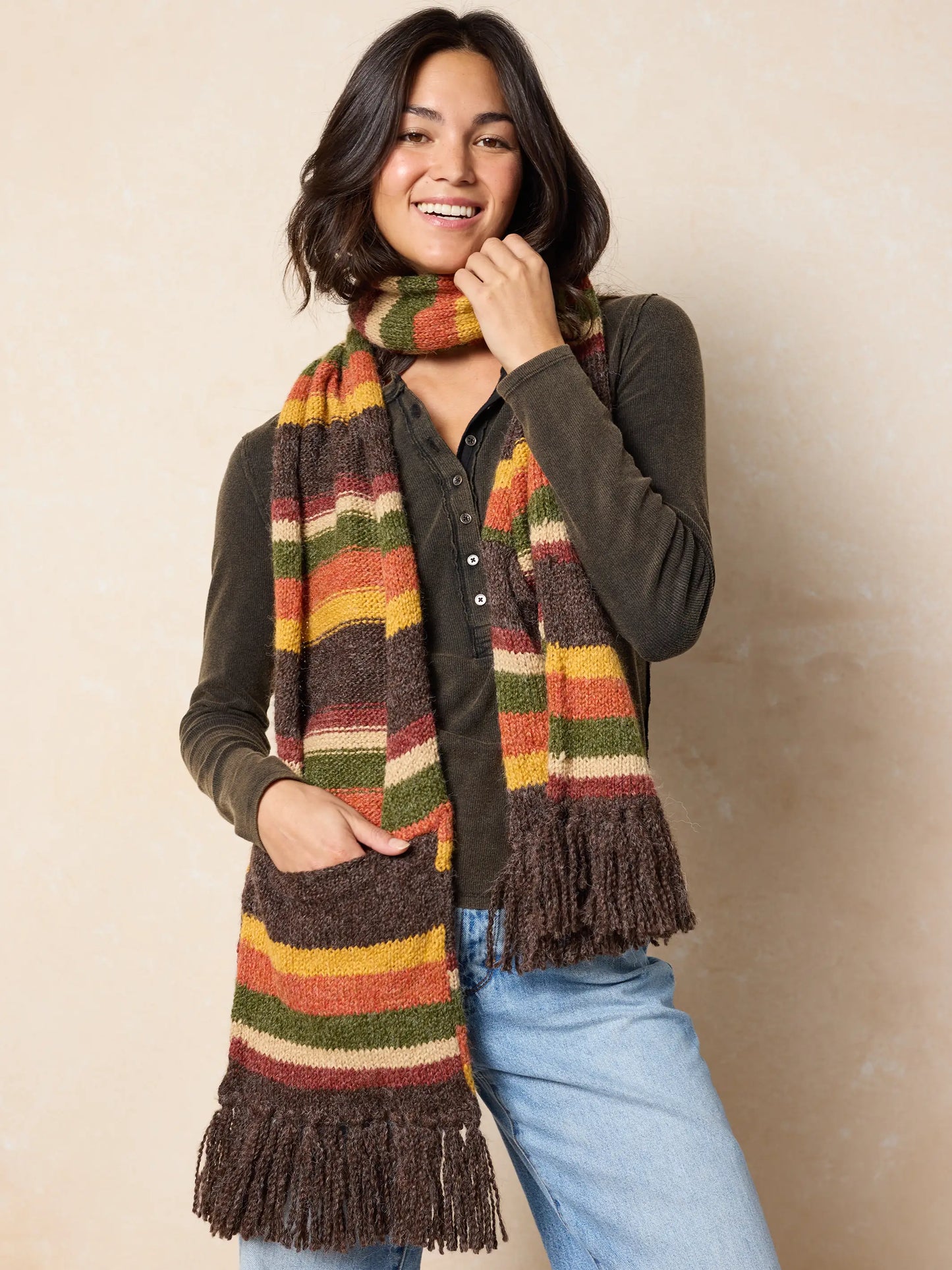 Peruvian Fringe Scarf