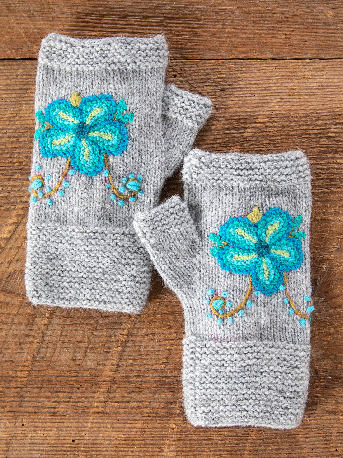 Peruvian Fingerless Mittens