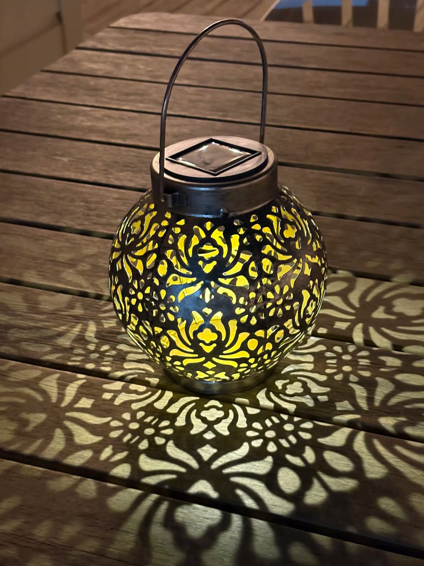 Solar Mandala Lantern - Bronze