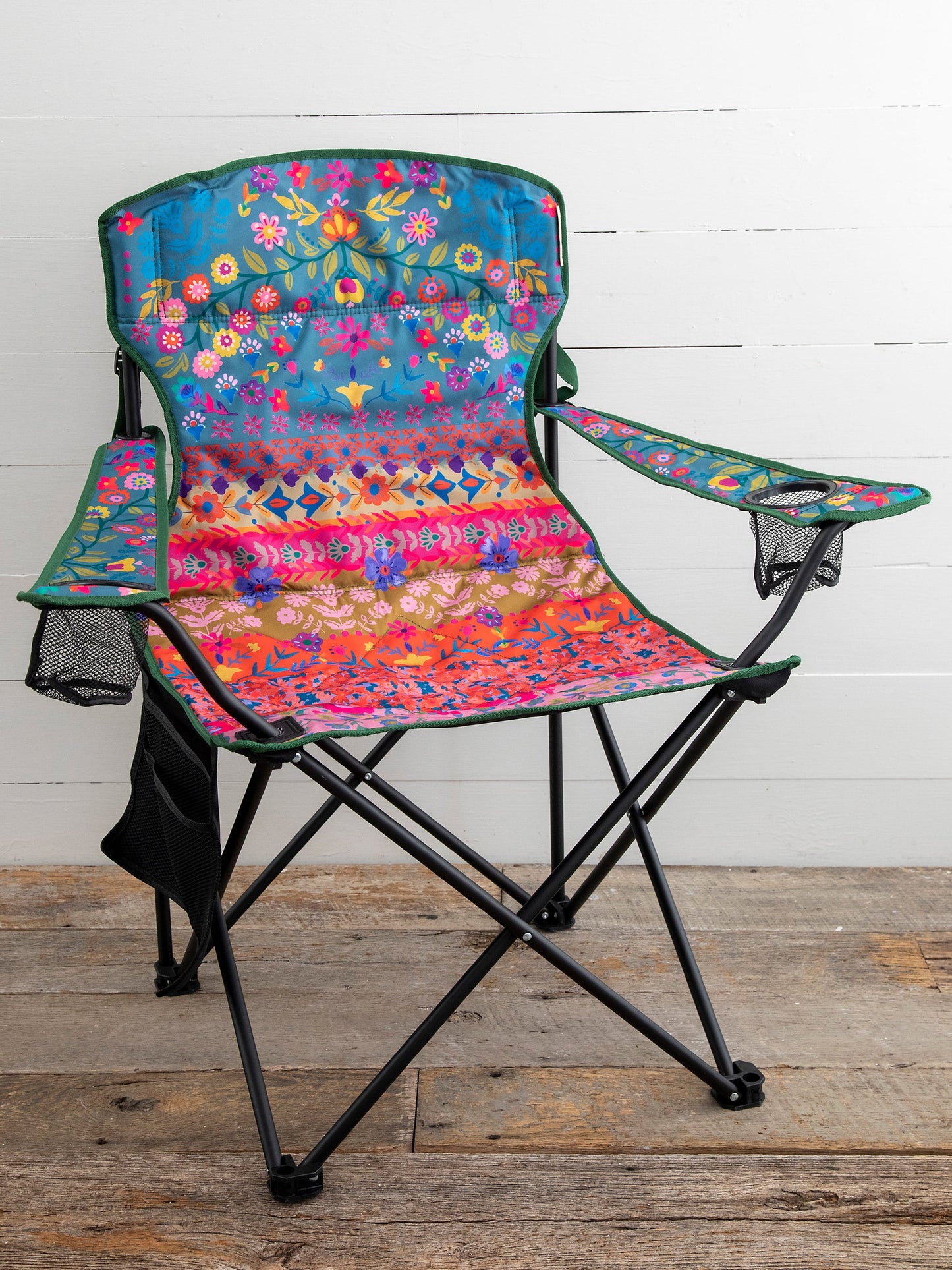 Happy Camp Chair - Folk Floral Border