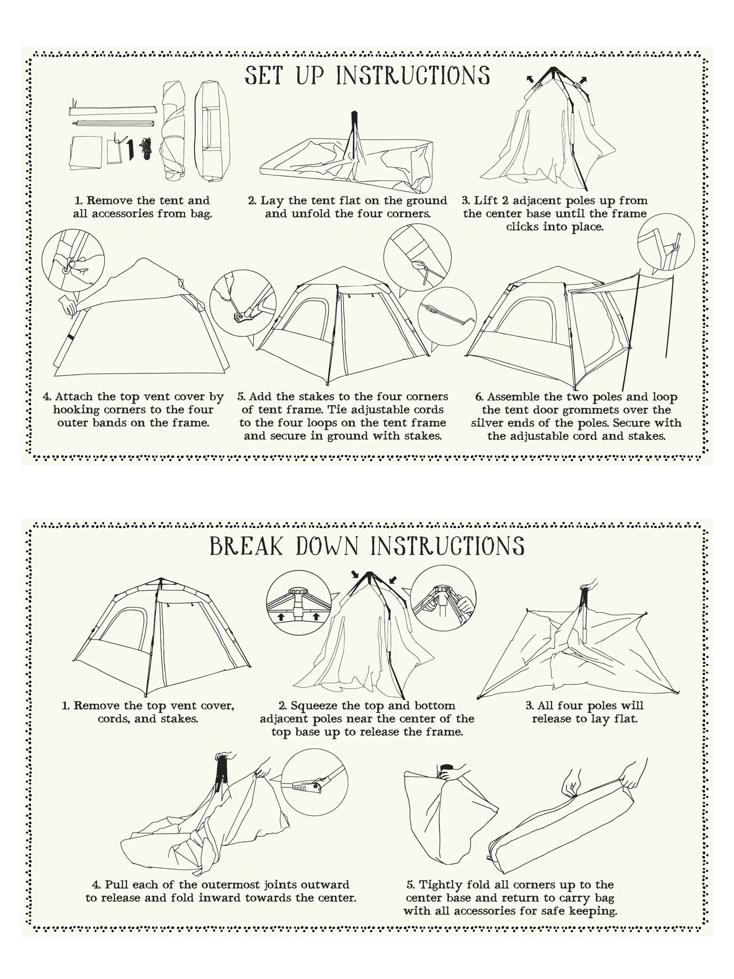 Live Happy Camping Tent - Wanderlust