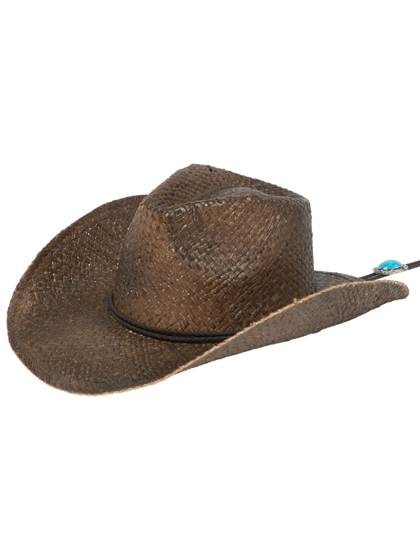 Straw Bolo Cowboy Hat