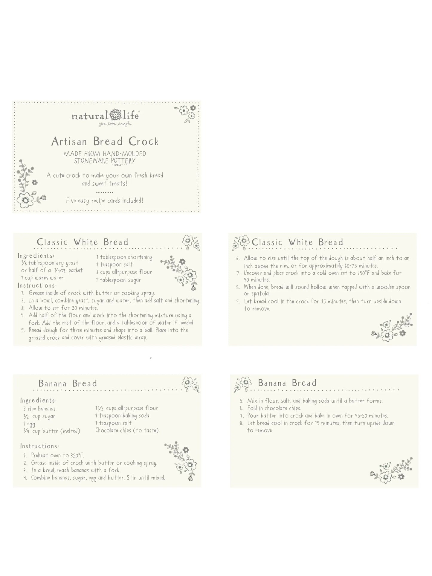 Artisan Bread Crock - Baked With Love