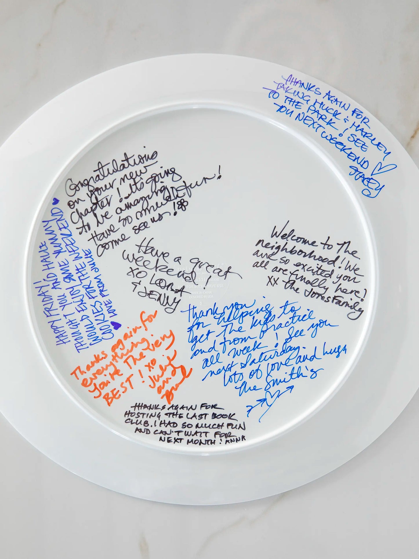 Melamine Giving Plate - Cream