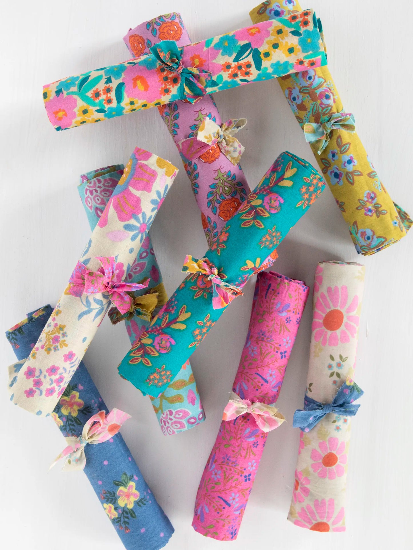 Mix & Match Cotton Pillowcase, Single - Teal Bouquet Blooms