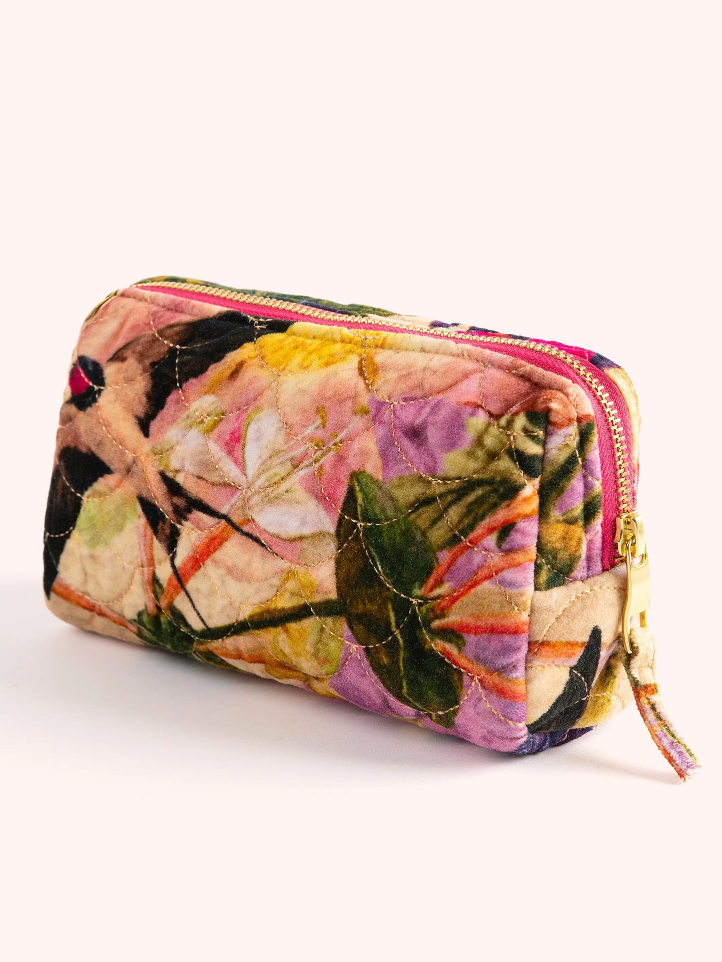 Quilted Velvet Vanity Bag