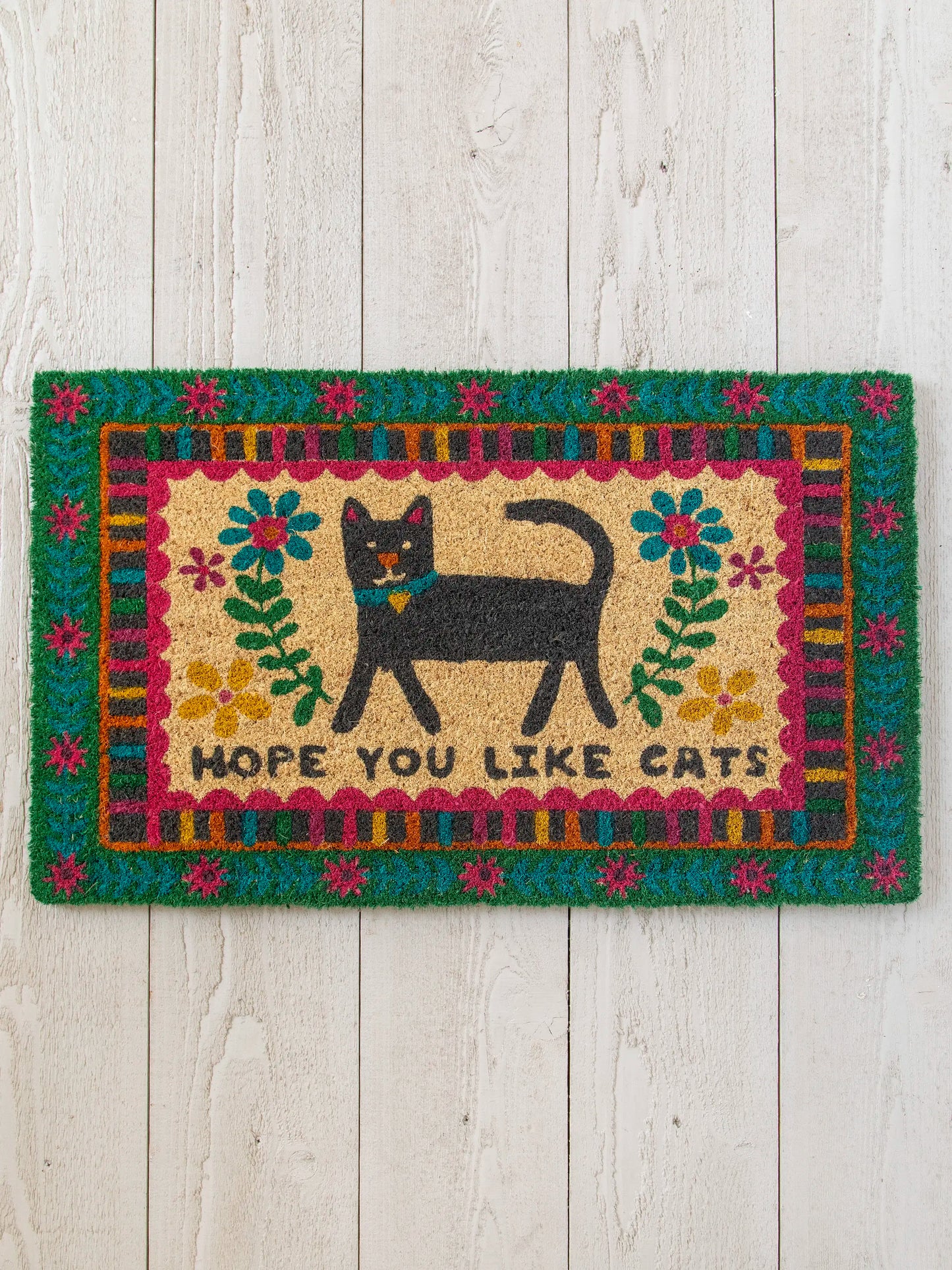 Bungalow Doormat - Hope You Like Cats