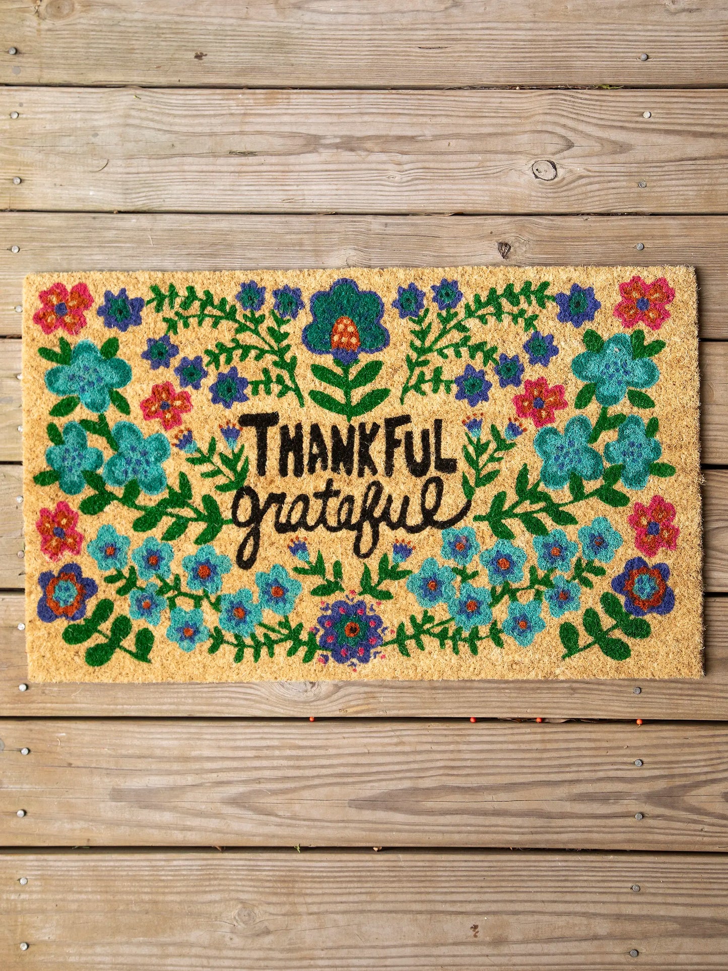 Bungalow Doormat - Thankful & Grateful