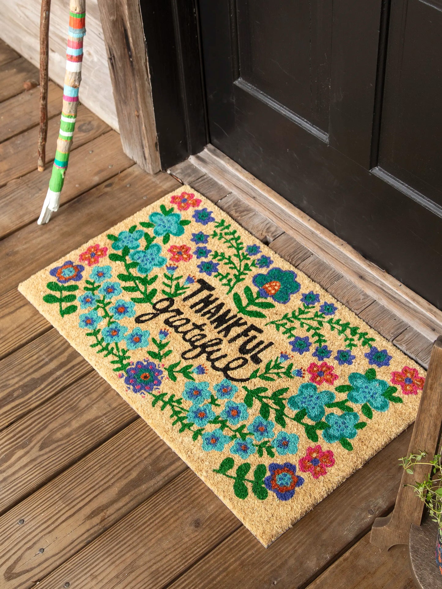 Bungalow Doormat - Thankful & Grateful