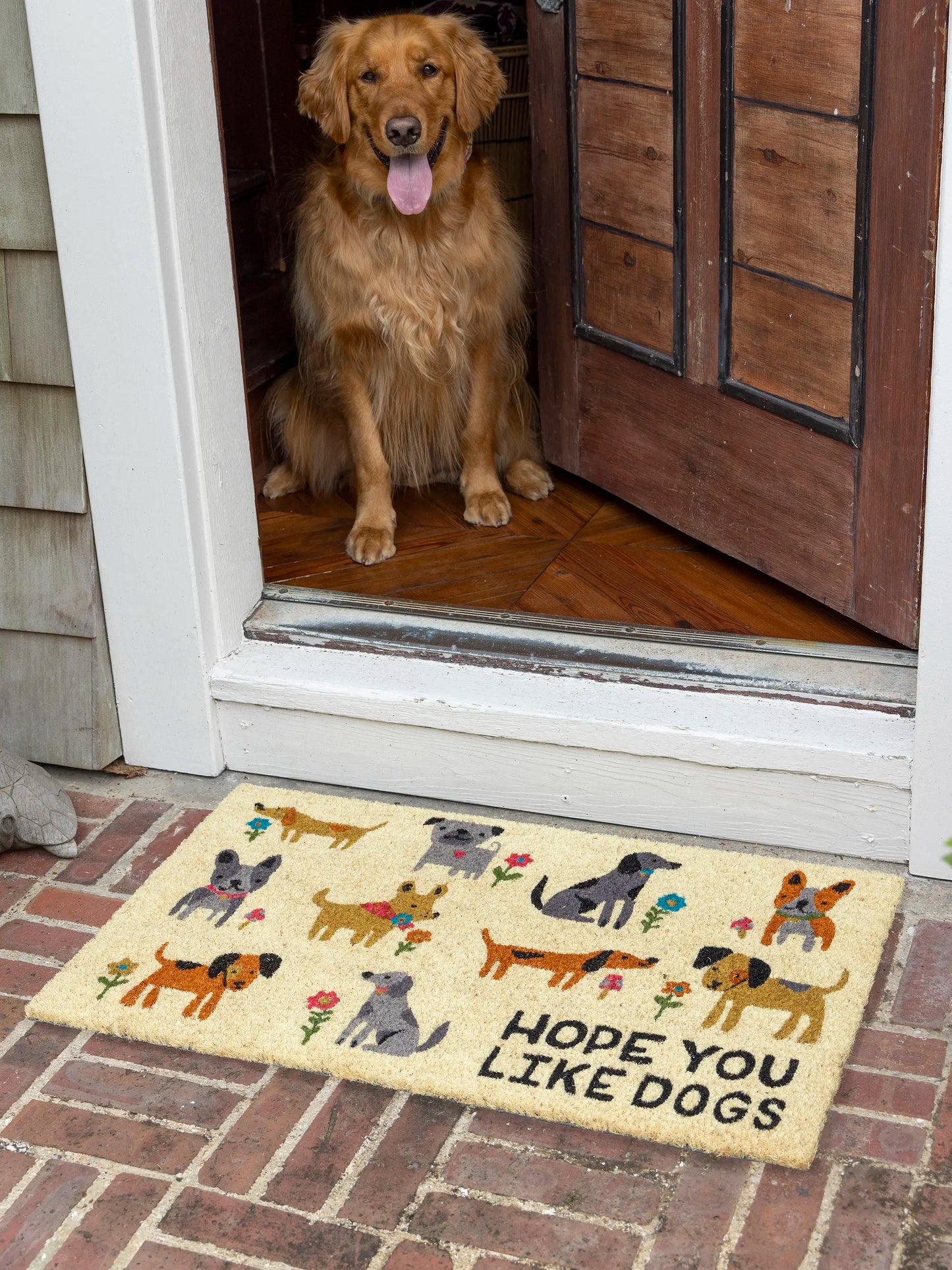 Bungalow Doormat - Hope You Like Dogs