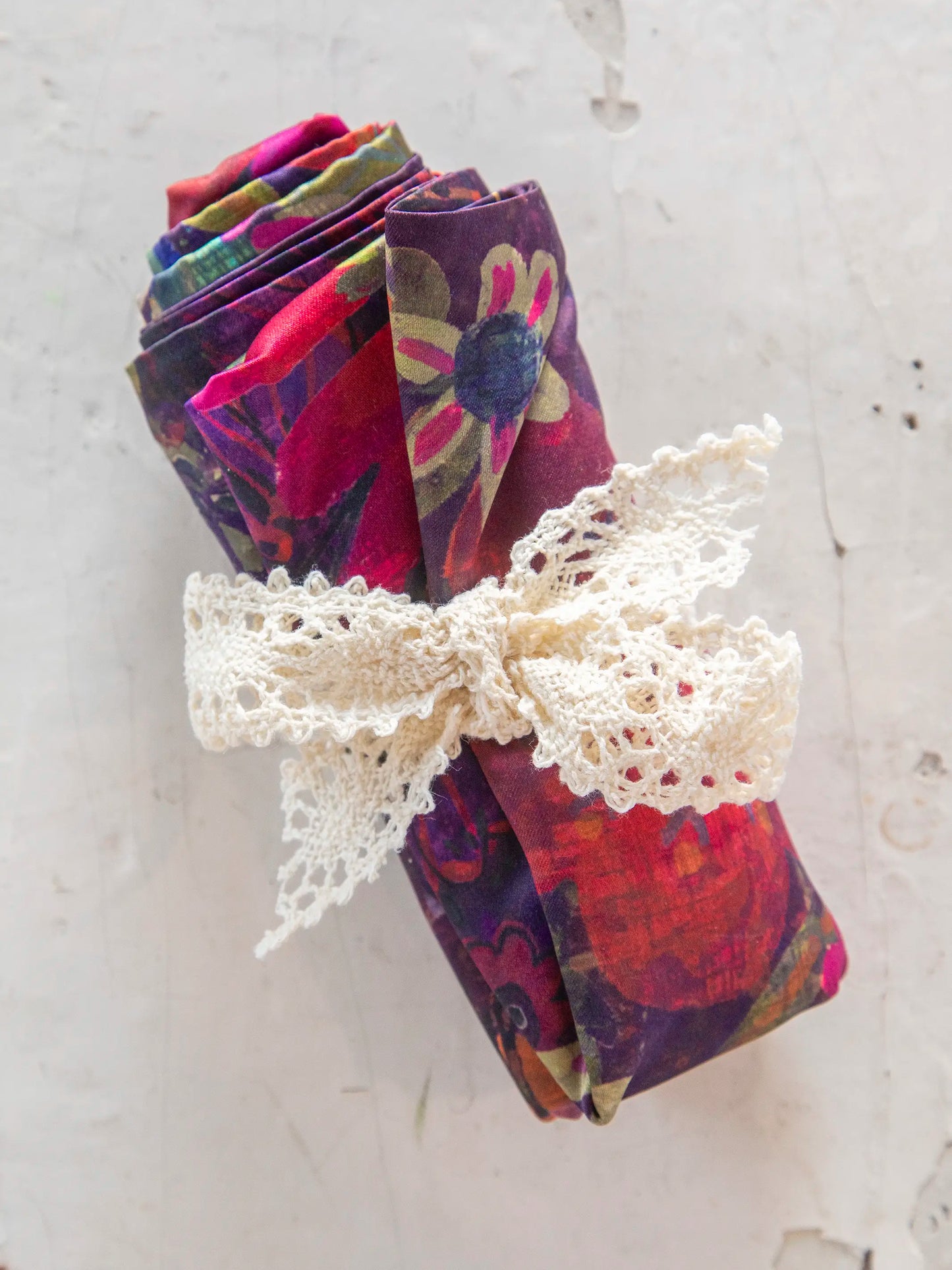 Satin Pillowcase - Dark Floral Garden