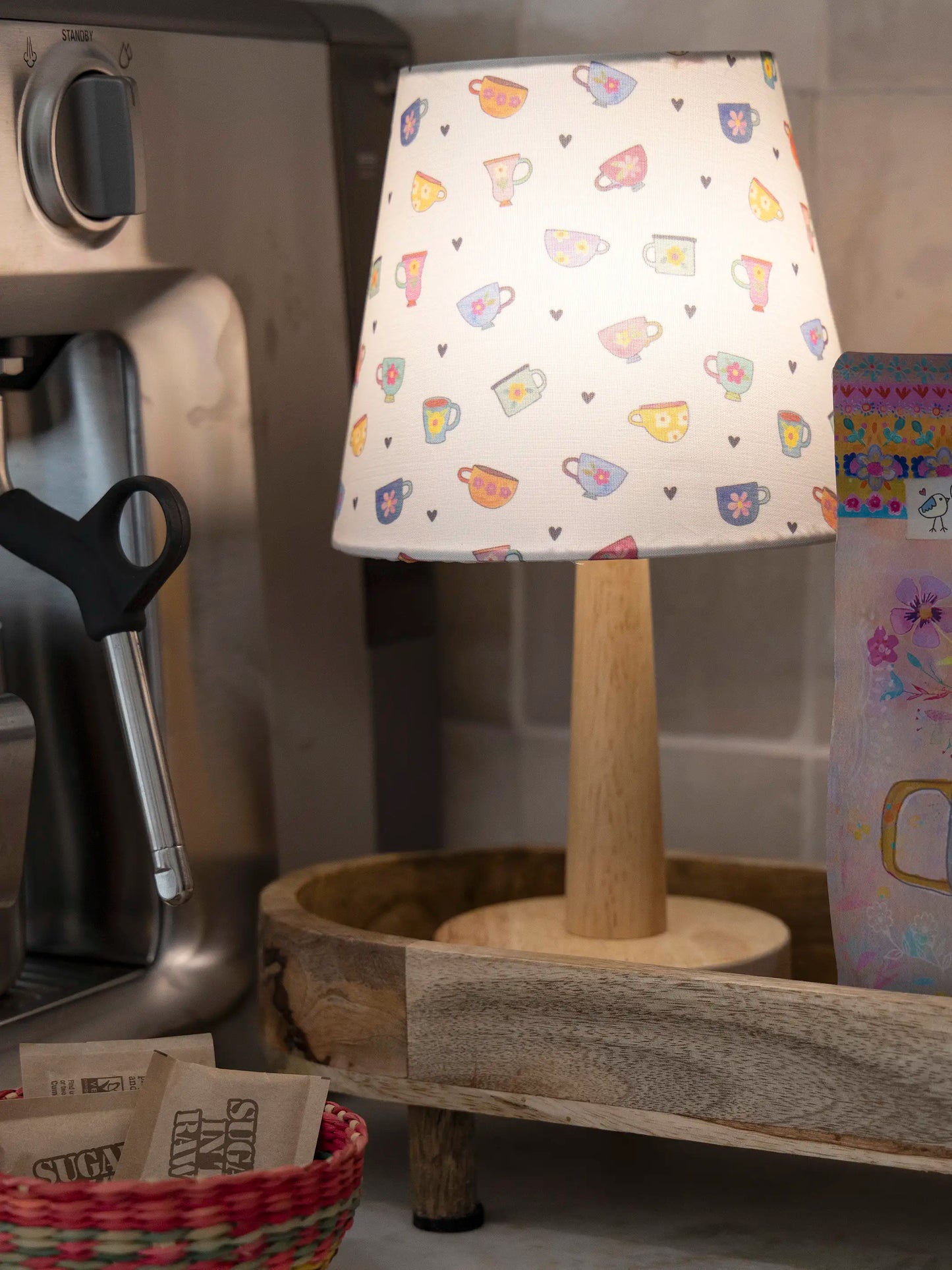 Touch Lamp - Cream Coffee Cups