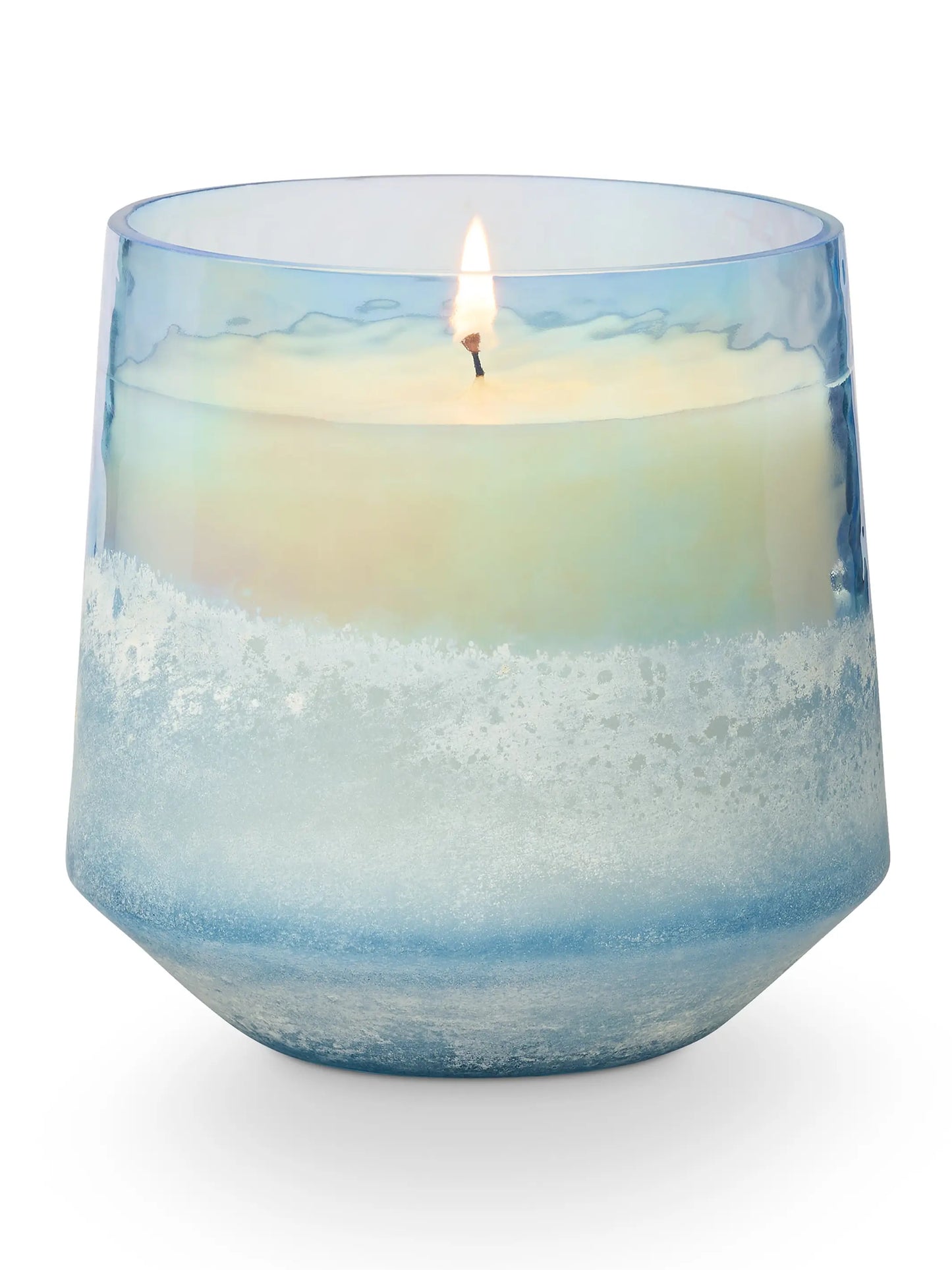 Baltic Glass Candle - Light Blue