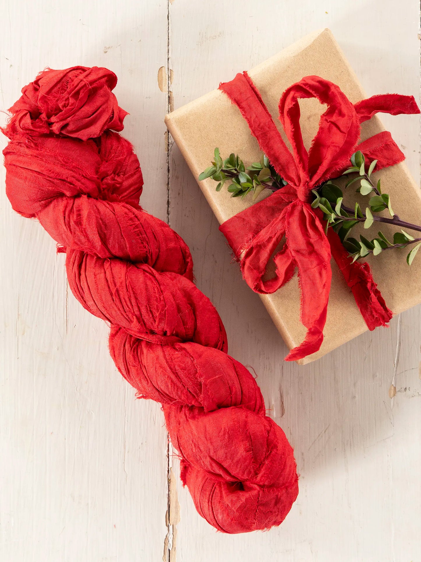 Recycled Silk Gift Ribbon
