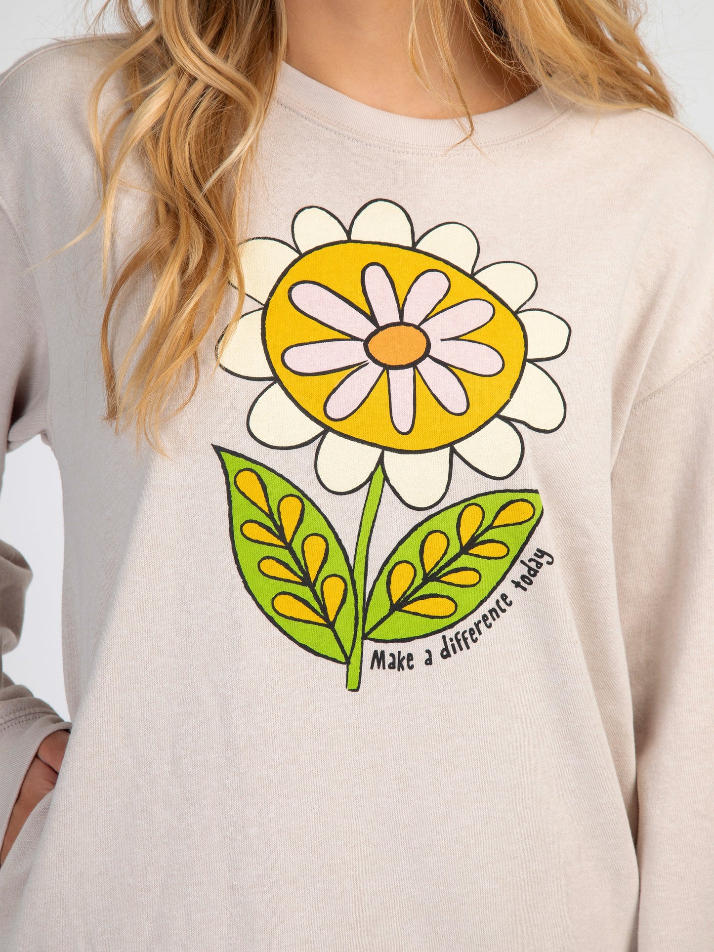 Comfy Pocket Sweatshirt - Make A Difference