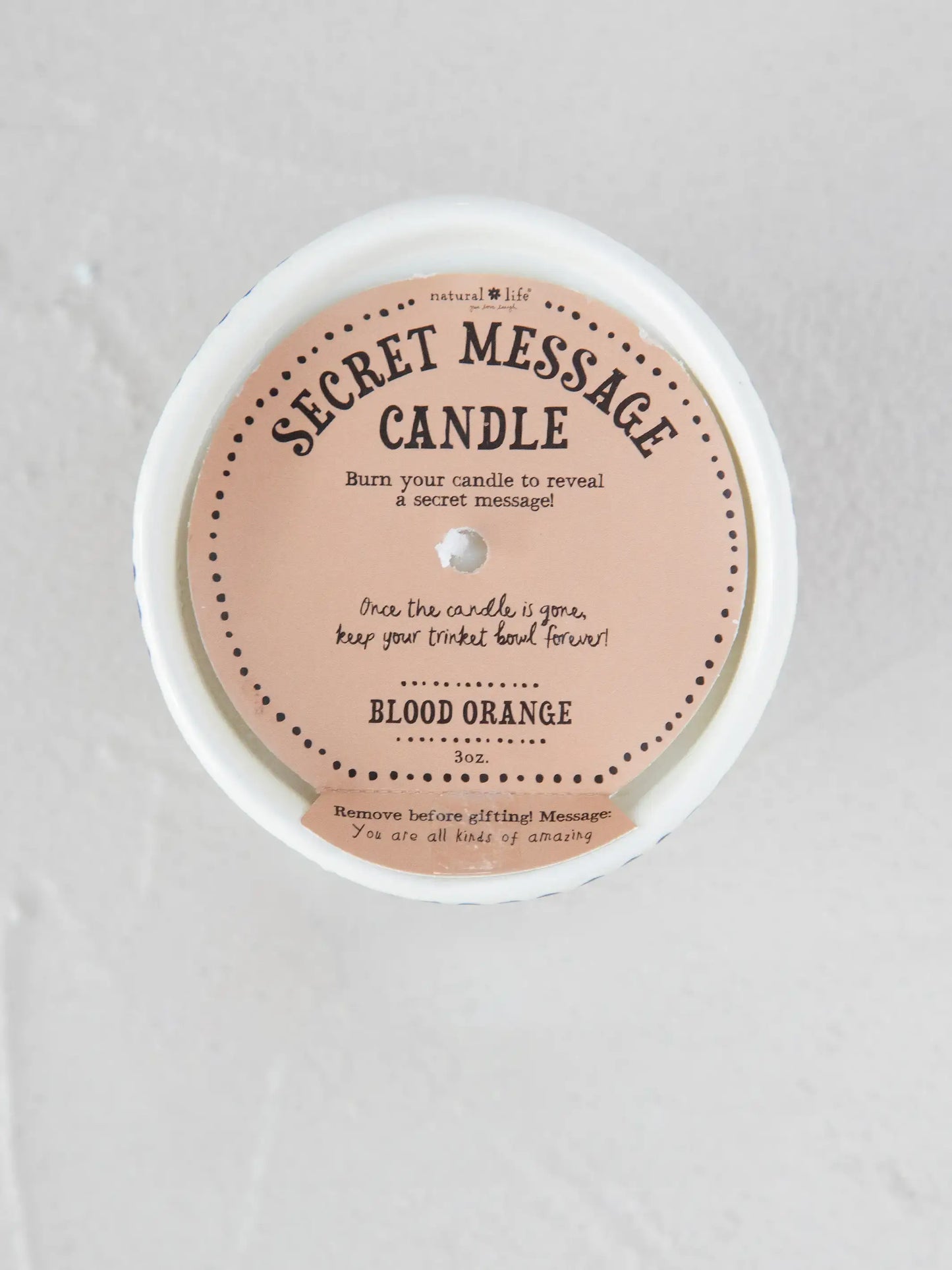 Secret Message Candle - Amazing