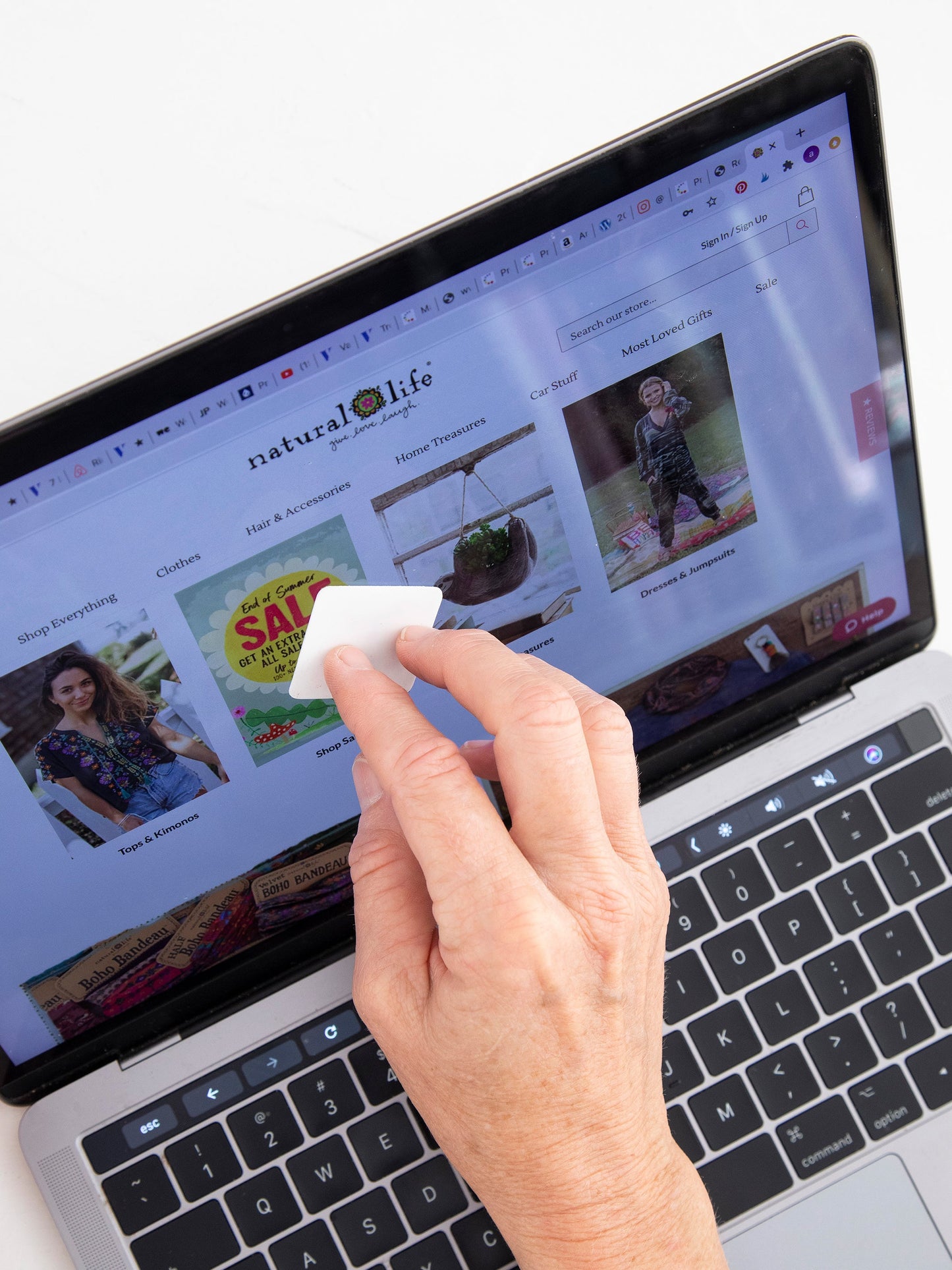 Stick-On Screen Cleaner, Set of 4 - Mushroom