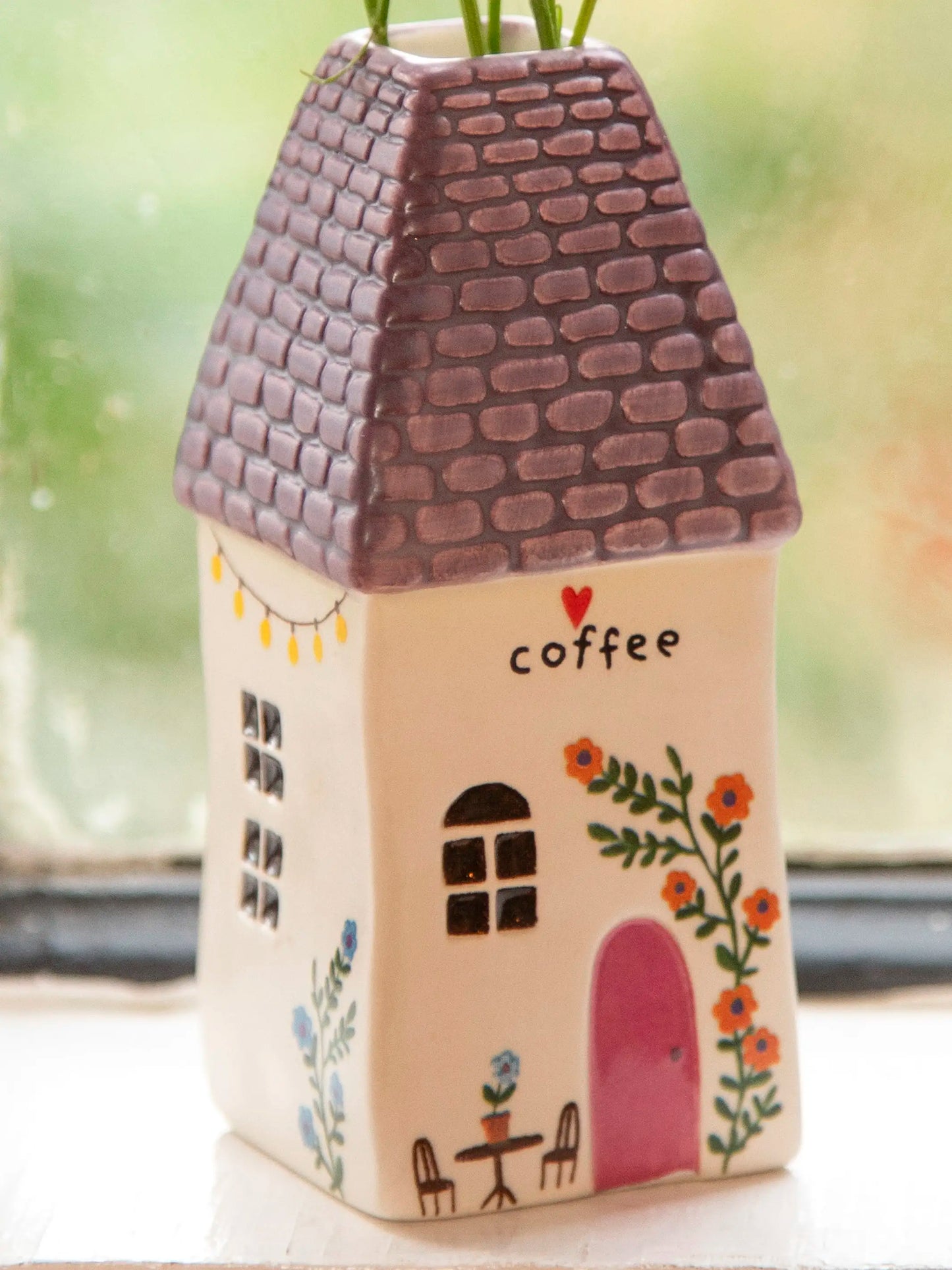 Cottage Bud Vase - Coffee