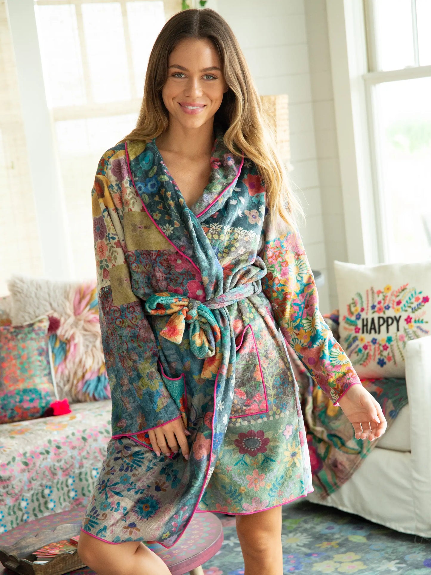 Cozy Blanket Robe - Patchwork Love Mini