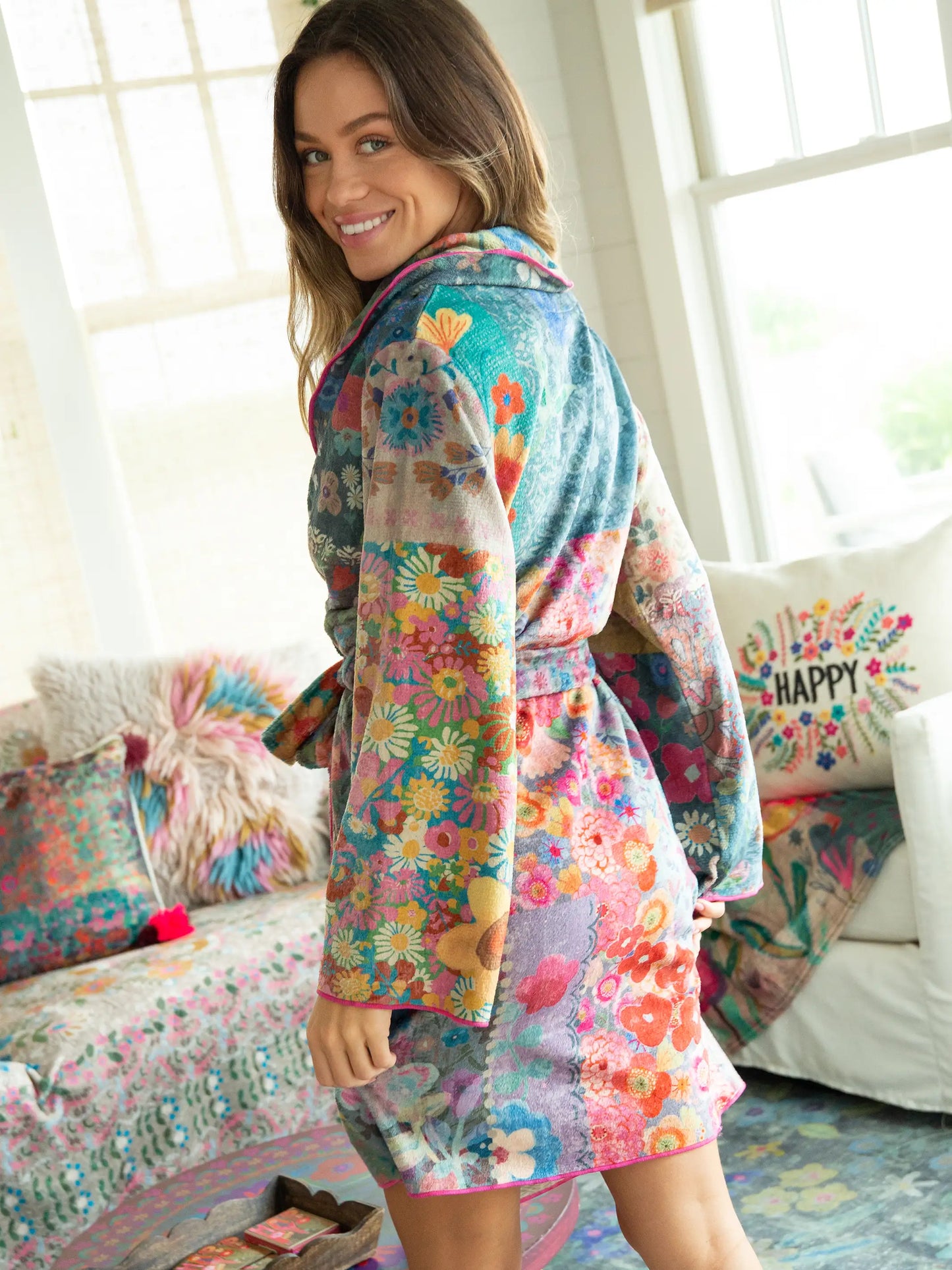 Cozy Blanket Robe - Patchwork Love Mini
