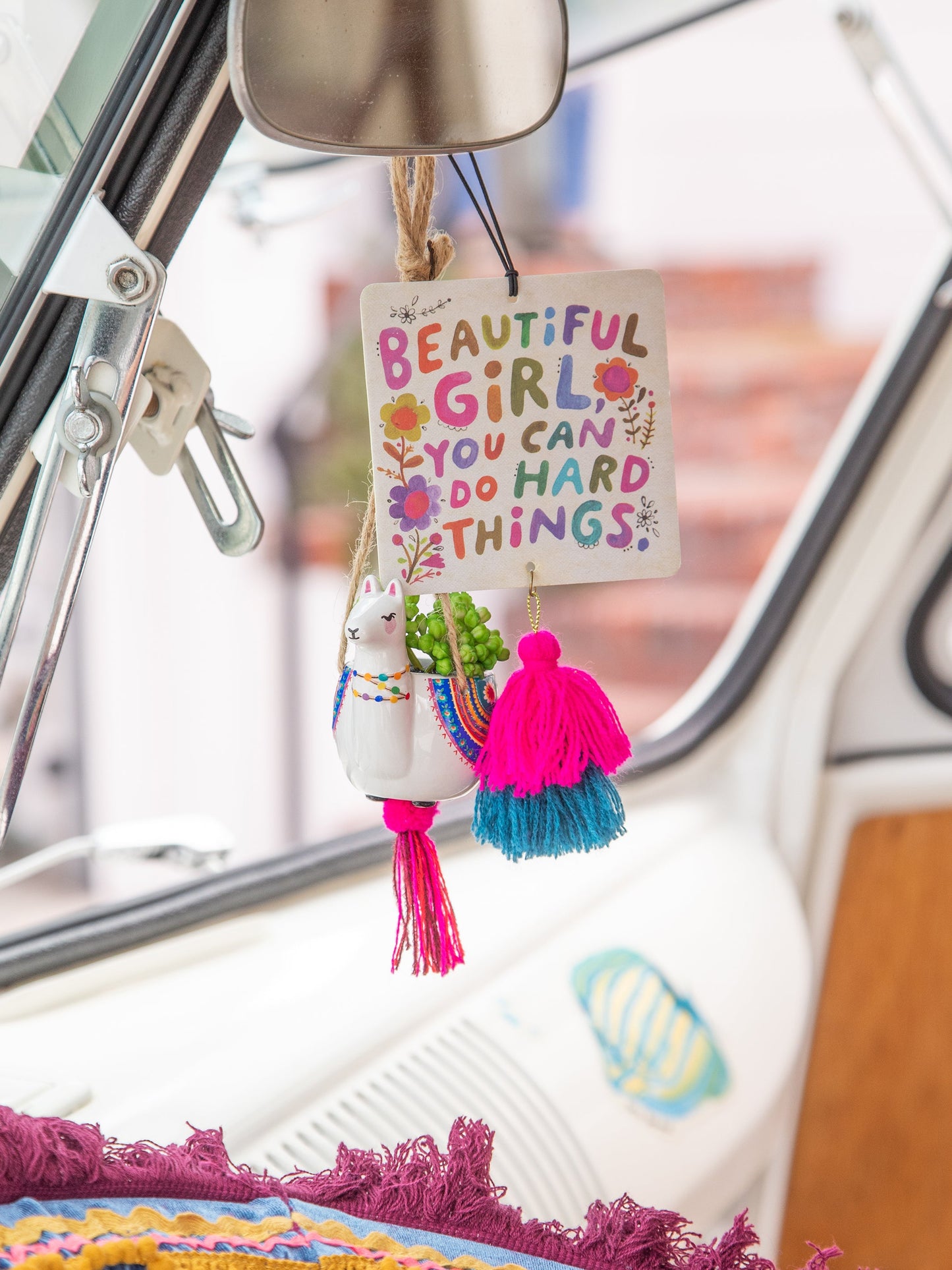 Car Air Freshener - Beautiful Girl You Can Do Hard Things
