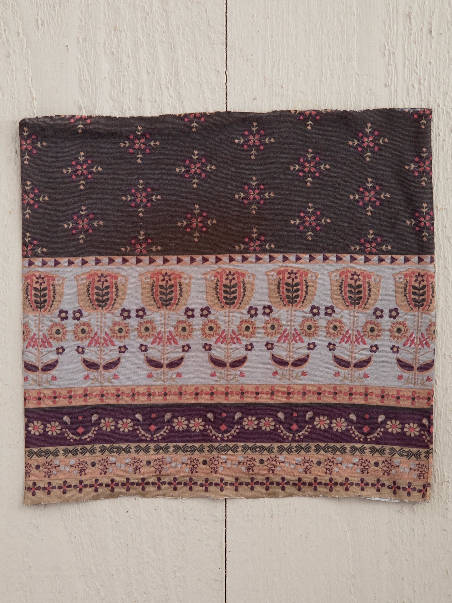 Half Boho Bandeau® Headband - Mocha Tulips