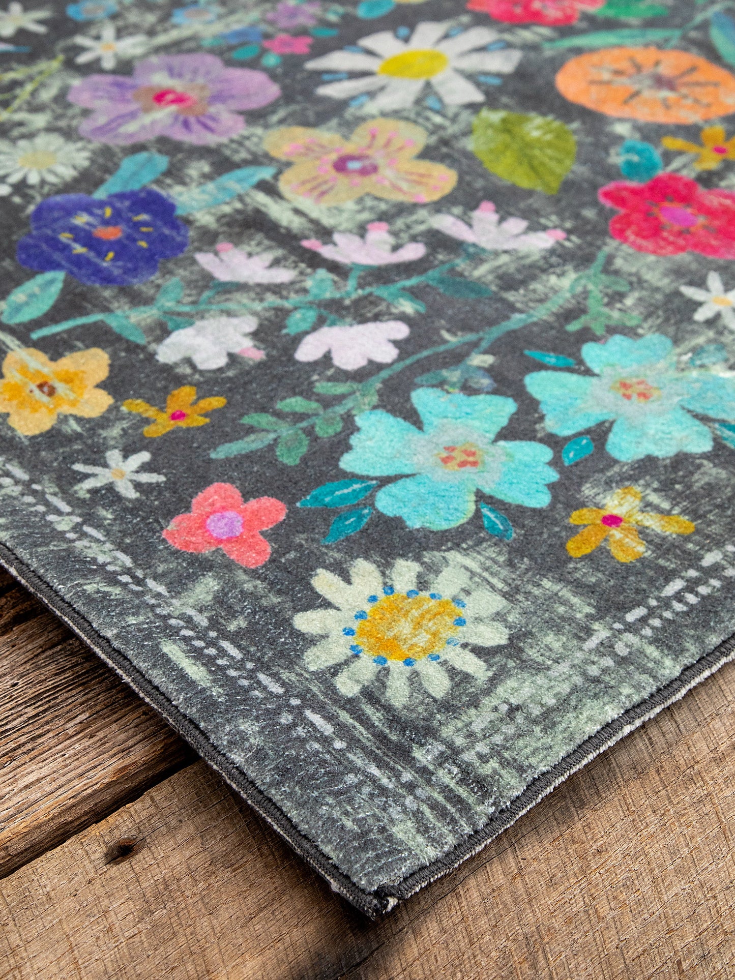 Chenille Rug, 5' x 7' - Wildflower